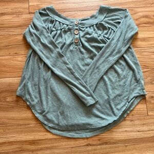 Free People light green long sleeve